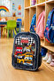 Truck Drive Kindergarten Backpack Double Compartment 32X25X11 cm Bus Truck Themed Children's Bag - 4