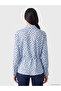 Alita City with a Difference, Lcw Studio Blue Belted Polka Dot Women's Shirt - 5