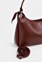 Women's Shoulder Bag Soft Textured Zippered Large Internal Volume Adjustable Long Strap Daily Bag - 4