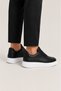 Men's High Thick Sole Lace-Up Sneaker Shoes Black - White - 4