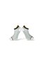 Single Unisex Gray Colored Stripe Detailed Booties Socks