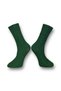 Single Unisex Plain Dark Green Colored Socks - 2