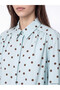 Lcw Modest Blue Polka Dot Poplin Women's Shirt - 3