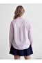 Lcw vision pink striped poplin women's shirt - 4