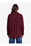 Lcw Modest Burgundy Striped Women's Shirt - 4