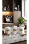 Galvanized Coating 3-Piece Tea Coffee Sugar Jar Set - 2