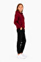 Unisex Children's Hooded Collar Tracksuit Set Claret Red-310 - 4