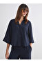 Textured Oversize Women's Shirt