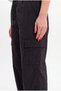 Women's Black Parachute Fabric Baggy Trousers with Commando Pockets, Loose Fit, Comfortable Fit - 6