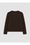 Lcw Modest Brown Crew Neck Women's Knitwear Cardigan - 7