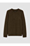Lcw Everyday Brown Crew Neck Patterned Women's Knitwear Sweater - 5