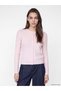 Alita City Lcw Modest Pink Knitwear Patterned Short Women's Cardigan with a Difference