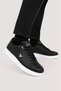 Men's Faylon Sole Skin Sneaker Shoes Black - White