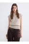 Alita City Lcw Everyday Beige Knitwear Plain Women's Sweater