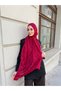 C Pattern Burnt Shawl-Red - 7