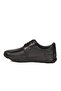Black Genuine Leather Laced Comfortable Sole Men's Casual Shoes 506 - 4