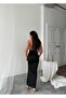 Backless Slit Long Dress - 3
