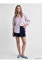 Lcw vision pink striped poplin women's shirt - 2