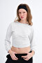 Beli Corseted Crop Sweatshirt S11289 - 4