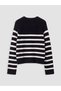 Lcw Modest Ecru Crew Neck Striped Women's Knitwear Sweater - 7