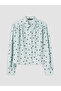 Lcw Modest Blue Polka Dot Poplin Women's Shirt - 5