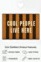Cool People Live Here Non-Slip Base Washable Digital Door Mat Outdoor & Balcony Mat - 2