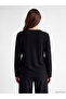 Lcw Grace Black Crew Neck Openwork Women's Knitwear Sweater - 4