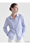 Lcw Everyday Blue Striped Women's Shirt