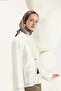Patterned Twill Scarf Animal Brown - 3