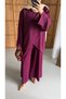 Women's Hijab Two-Piece Set Casual Tunic Loose Pants Comfortable Fit - 2