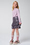 Pink Ruched Blouse and Sparkly Skirt Set - 3