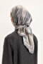 Patterned Twill Scarf Brush Beige - 5