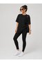 Micro Fiber Narrow Leg Leggings and Oversized Fit 100% Cotton T-Shirt / Tee Shirt - 2
