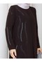Women's Stylish Elegant Abaya Dress with Sleeves and Front Details - 5