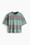 Pamuklu Boxy Tişört Oversized Fit - 4