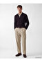Lcw Vision Beige Relax Fit Gabardine Men's Pleated Trousers - 2