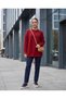 Women's Beard Yarn Crew Neck Knitwear Sweater - 3
