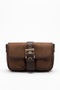 1497 Brown Suede Women's Shoulder Bag - 2