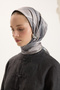 Patterned Twill Scarf Brush Beige - 2