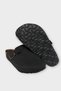 Men's Buckle Detailed Cork Anatomical Sole Slippers Black - Taba - 5