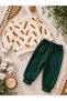 Carrot Printed Baby Set Seasonal 2-Piece Top and Bottom Unisex 0.24 Months - 2