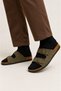 Men's Buckle Slippers Khaki - 4