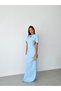 Baby Blue Bolero Stone Embellished Underwire Long Evening Dress - 2