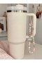 Pink Beaded Phone Charm Strap Camera Charm Thermos Ornament Bag Charm Pearl Heart Star Bow Accessory - 4