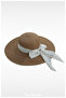 Luxury Straw Wide Brim Solid Color Beach Hat for Women - 3