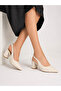 Women's Open-Back Buckle Thick-Heeled Sitiletto Heels - 2