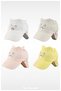 100% Cotton Cat Hat with Nape Protection for Baby Girls (1-3 Years) (Size 48-50 cm) - 3