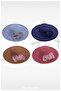 Luxury Straw Wide Brim Solid Color Beach Hat for Women - 4