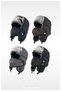 70% Acrylic, 30% Cotton, Waterproof Fur Quilted Russian Pilot Hat with Stitching Detail (Masked) - 7