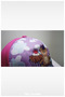 Cloudy Teddy Bear Printed Girl's Hat (Age 1-4) (Fuchsia) - 4